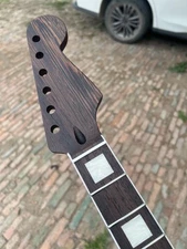 Wenge 22frets for Start Electric Guitar Neck block inlay white edge binding.