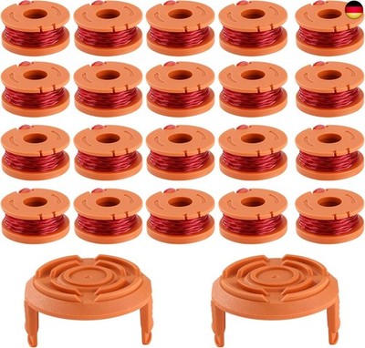 20 Stücke Rasentrimmer Spule,Rasentrimmer Faden,für Alle Worx-Trimmer und 2 Stüc