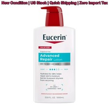 Eucerin Advanced Repair Body Lotion Very Dry Skin Value Size 33.8 fl oz NEW