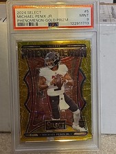 2024 Panini Select - Concourse Michael Penix Jr. #80 Gold Prizm /10 (RC) PSA 9