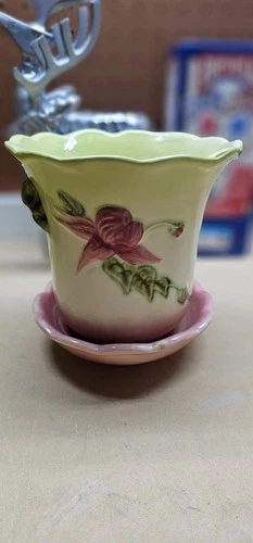 HULL FLORAL POTTERY FLOWER POT PLANTER WII-5 3/4