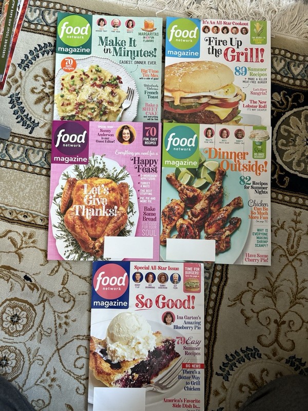 Five Food Network Magazines 2020 Editions 