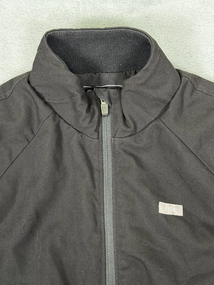 Figs Jacket Womens Small Black Long Sleeve Full Zip Sydney Technical Collection - Image 4 of 4