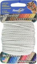 Needloft Plastic Canvas Yarn, 20 yards - Silver