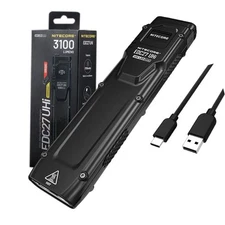 Nitecore EDC27 UHi Ultra Slim Tactical EDC Flashlight -3100 Lumens w/ Eco-Sensa 