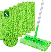 UNIMADE Reusable Microfiber Mop Pads Compatible with Swiffer Sweeper 6
