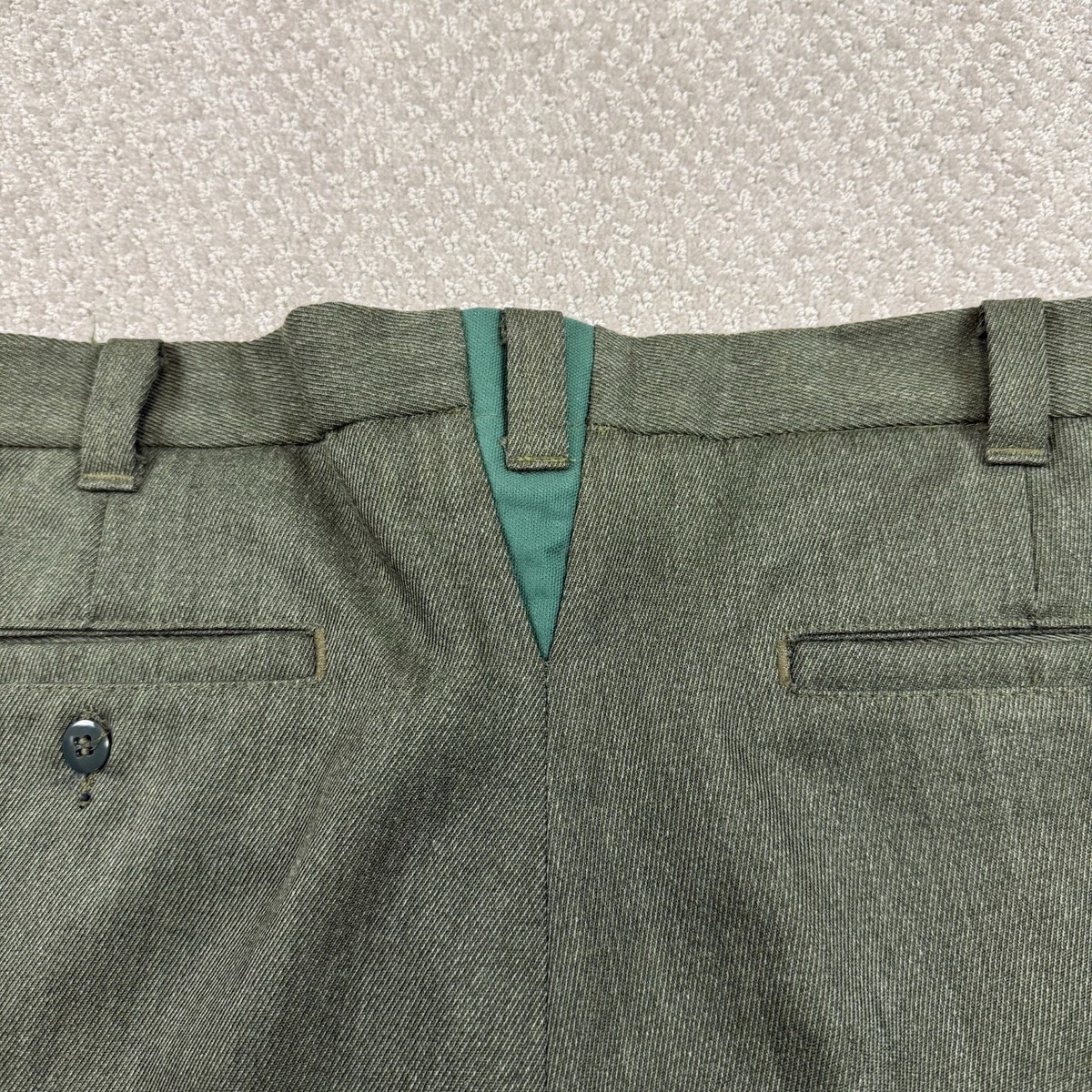 Vtg 80s Filson Whipcord Wool Pants Lot 180 Trousers Slacks 36x28