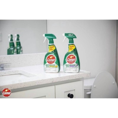 2- Comet Ultra Bathroom Spray Cleaner Fresh Lemon Ultra Deep Clean, 32 oz