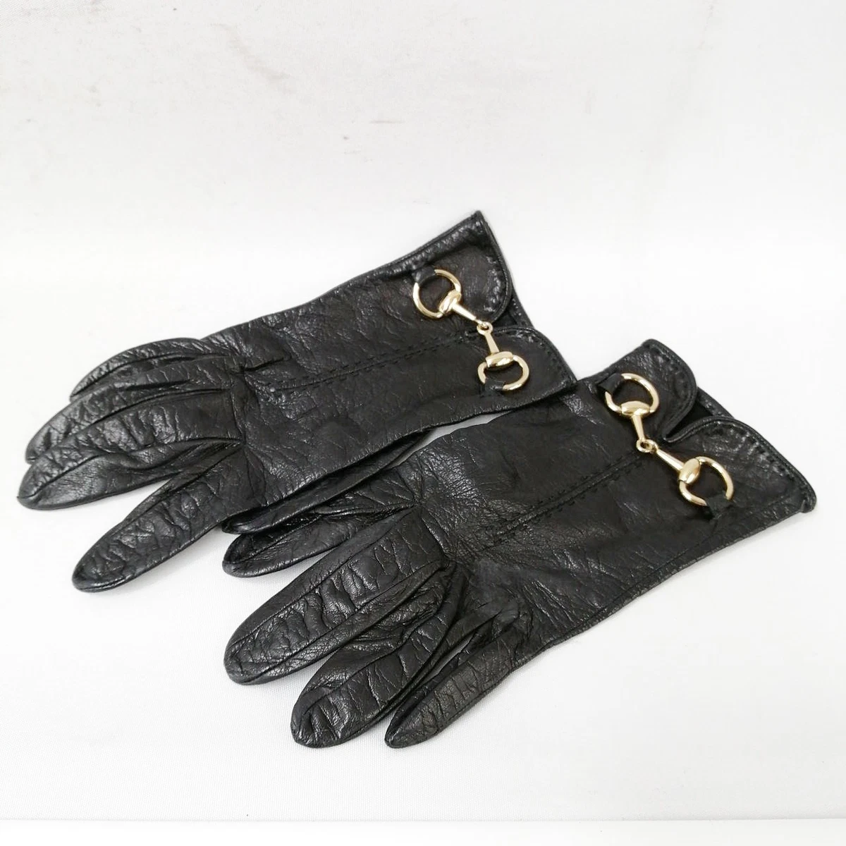 Gucci Leather Black Gloves & Mittens for Women | eBay
