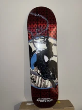 RARE HUF x Marvel Spider-Man Issue 300 Red Glitter Foil 8.25 Skateboard Deck
