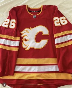 Calgary Flames Game Worn Jersey Set 1 20-21 NHL Season Michael Stone