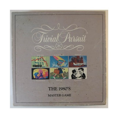 Parker Bros Trivial Pursuit Trivial Pursuit Master Game - The 1980's Box VG/EX