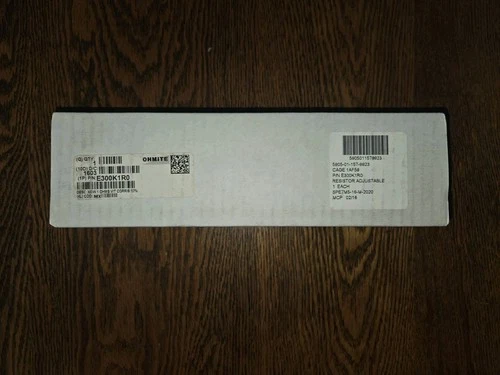 Ohmite E300K1R0 Slide Adjustable 300 Watt 1 Ω Ohm Resistor NSN 5905-01-157-9923