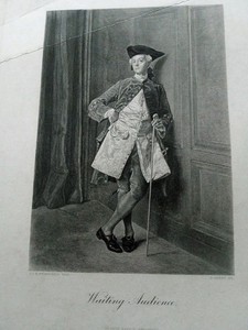 Jean Louis Ernest Meissonier - Waiting Audience - Antique Engraving Print 1886