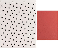 Polka Dots Plastic Embossing Folders for Cards Making Dots Background Texture Em