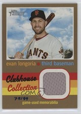 2020 Topps Heritage Clubhouse Collection Relics Gold 79/99 Evan Longoria 0l44