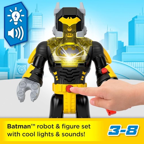 Imaginext DC Super Friends Batman Toys Insider & Exo Suit 12-Inch Robot with Lig - Picture 3 of 6