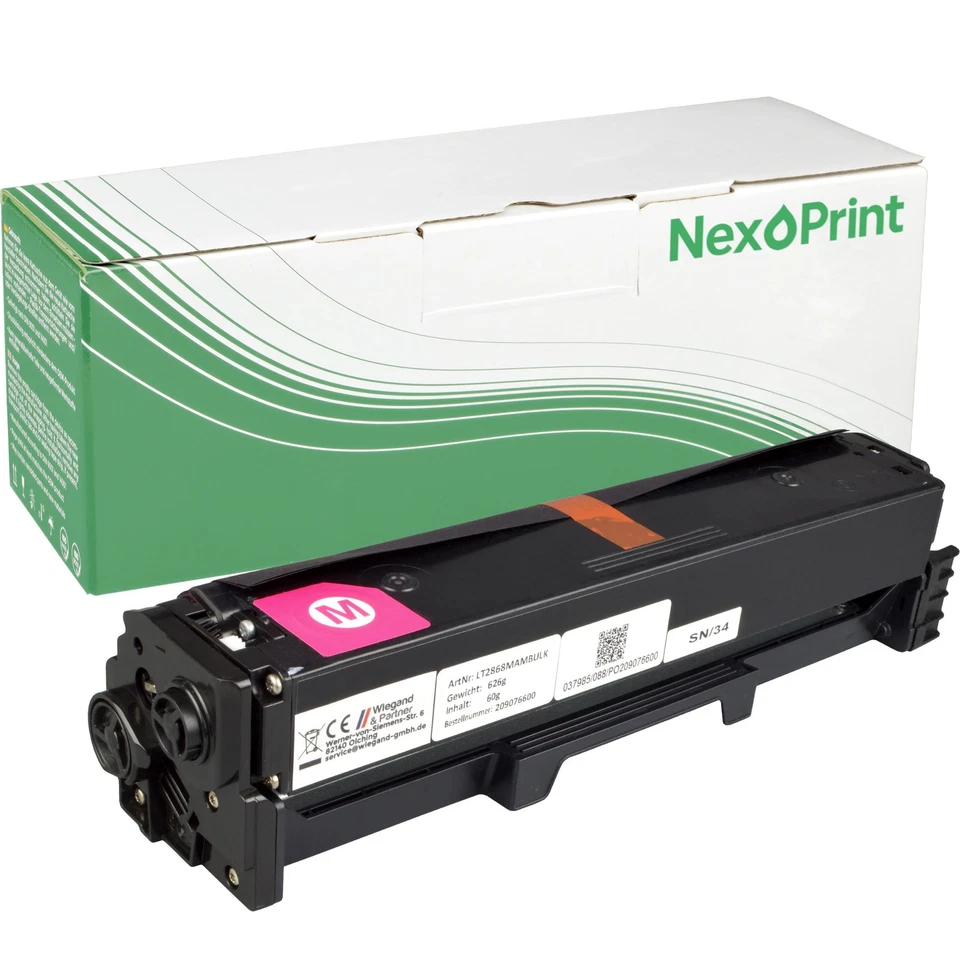 NEXOPRINT Kompatibler Toner ersetzt Lexmark C332HM0 magenta