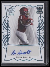 2021 Leaf Trinity #BA-SS3 Stevie Scott III Platinum #/50