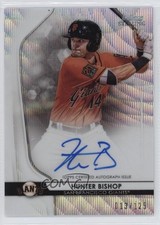 2020 Bowman Sterling Prospect Wave Refractor 13/125 Hunter Bishop Auto 14md