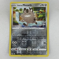 galarian meowth pokemon card value Amazon.com: Galarian Perrserker - 085/159 + Galarian Meowth 084/159 -  Evolution Set - Crown Zenith main image 0