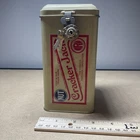 2001 Vintage Cracker Jack Tin With Lock And Two Keys Bank