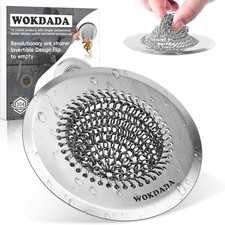 Revolutionary Kitchen Sink Drain Strainer/Patented Reversible Chain Mesh, Effort