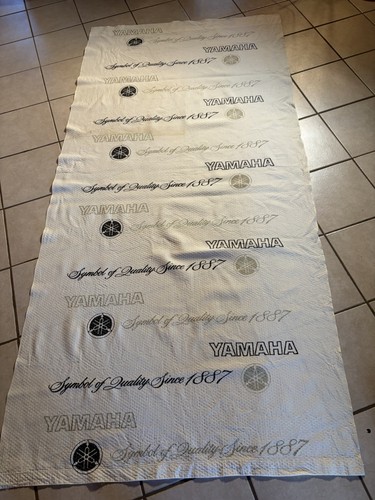 VINTAGE YAMAHA MOTORCYCLE DISPLAY CURTAIN 1960’s DEALERSHIP OWNED