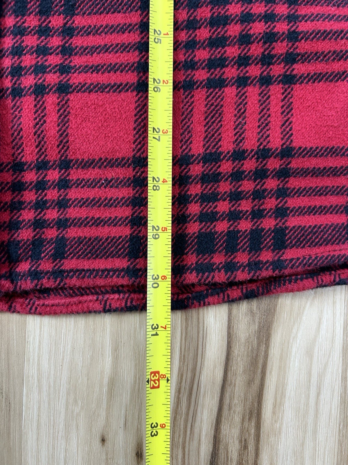 WOOLRICH Brawny Flannel Shirt Jacket Ruby Red Bla… - image 15