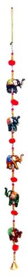 Indian Traditional Five Small Elephant Hanging Layer, Door, Wall, Decorative