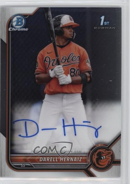 2022 Bowman Chrome Prospect Auto Darell Hernaiz #CPA-DHZ Auto 13c1