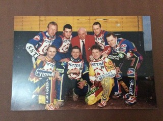 1999 STOKE POTTERS SPEEDWAY TEAM PHOTO ( GOOD CONDITION )