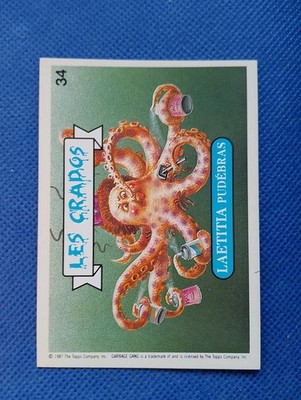 Les Crados / Karte Nummer 34 / French Garbage Pail Kids.