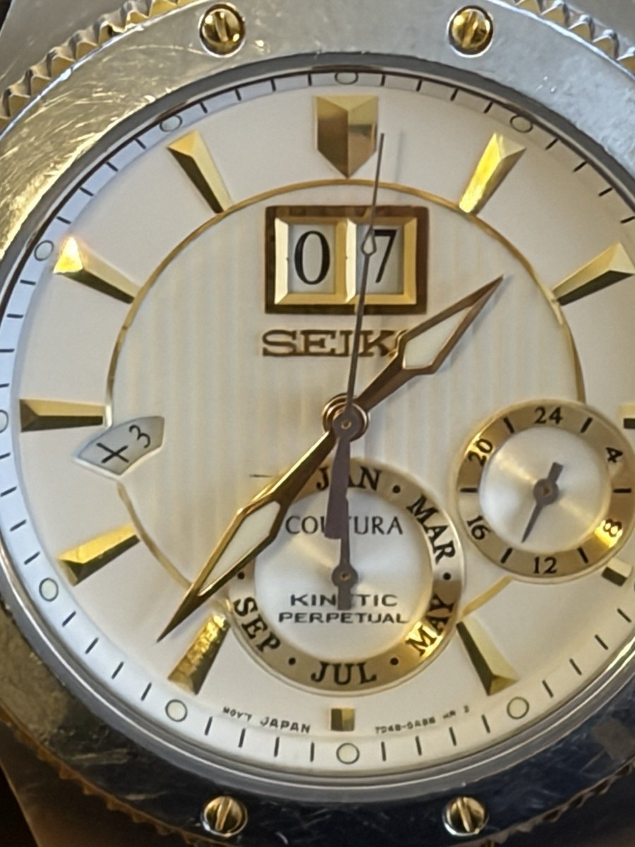 Seiko Coutura Kinetic Perpetual 7D48-0AB0 Men's Watch Serial 506993 View 2