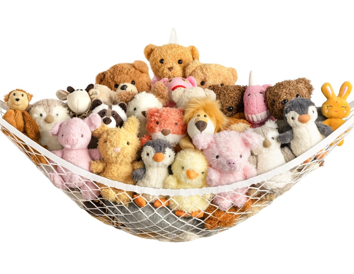 Stuffed Animal Storage Hammock Net Corner - Large Toy Hammock Net for Stuffed An