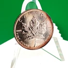 2000 $5 Canada 1oz Silver Maple Leaf Fireworks Privy 1oz .9999 Fine Silver Toned
