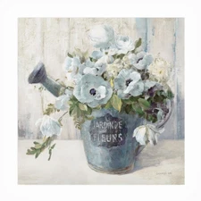 Danhui Nai Garden Blooms II Blue Crop Outdoor Canvas Wall Art Decor 24