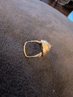 Vintage Rhinestone B Newman Adjustable Gold Tone Ring Patent  — photo 4
