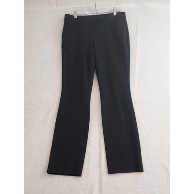 White House Black Market Womens Dress Pants 6R Black Fitted