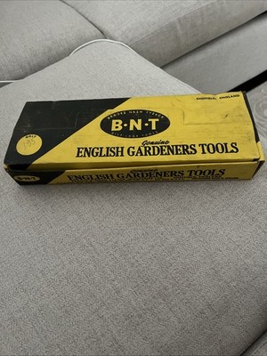 Vtg BNT Brades Nash Tyzack Garden Tool Set Boxed NOS Trowel Fork Sheffield