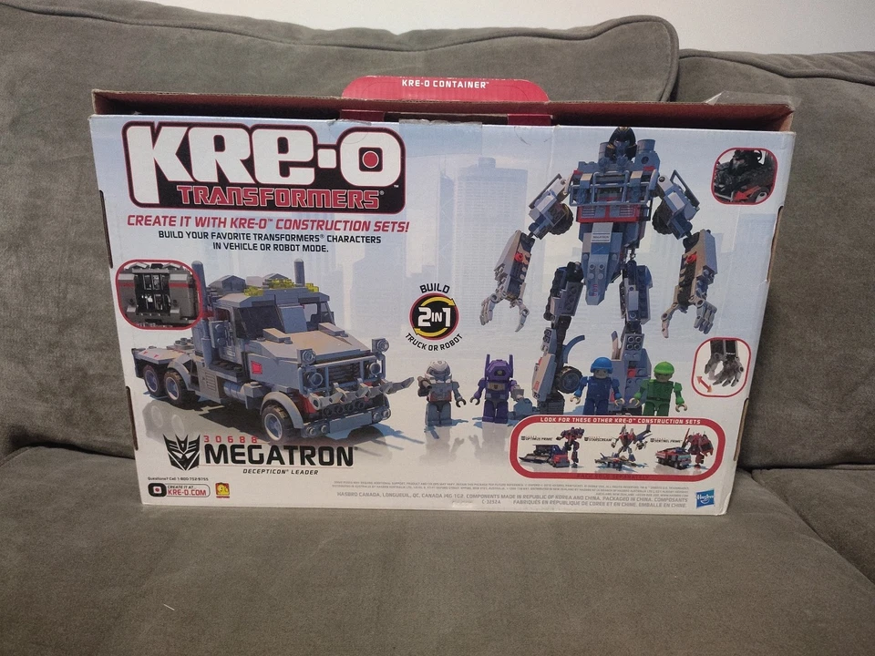 Kreo 变形金刚 Megatron 建筑套件玩具人偶缺少 KREONS!!! 没有手册!! — 第 2/3 张图片