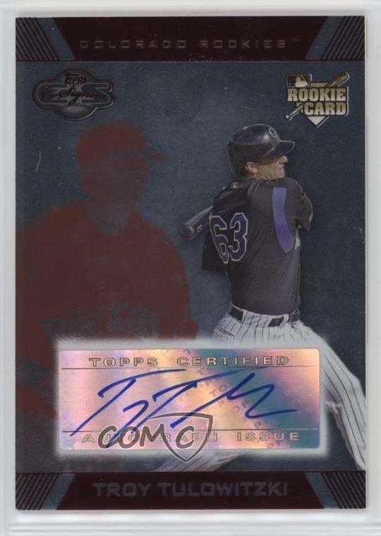 2007 Topps Co-Signers Silver Red /175 Troy Tulowitzki #102 Rookie Auto RC o7m