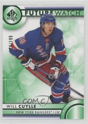2023 SP Authentic Future Watch Green Limited /199 Will Cuylle #104 Rookie RC av1