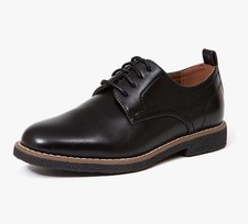 Deer Stags Oxford Unisex Child Zander 4.5 Big Kid Black EUC Memory Foam Insole