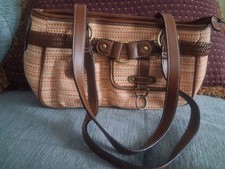 Women Shoulder Bag Brown Tan Tone Fashion Unbranded Handbag Multiple Compartment