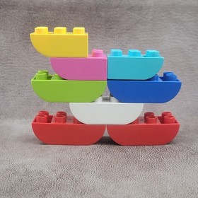 8 DUPLO Lego Bricks Slope Inverted 98224 98252 Toy Kid Preschool Daycare Pretend