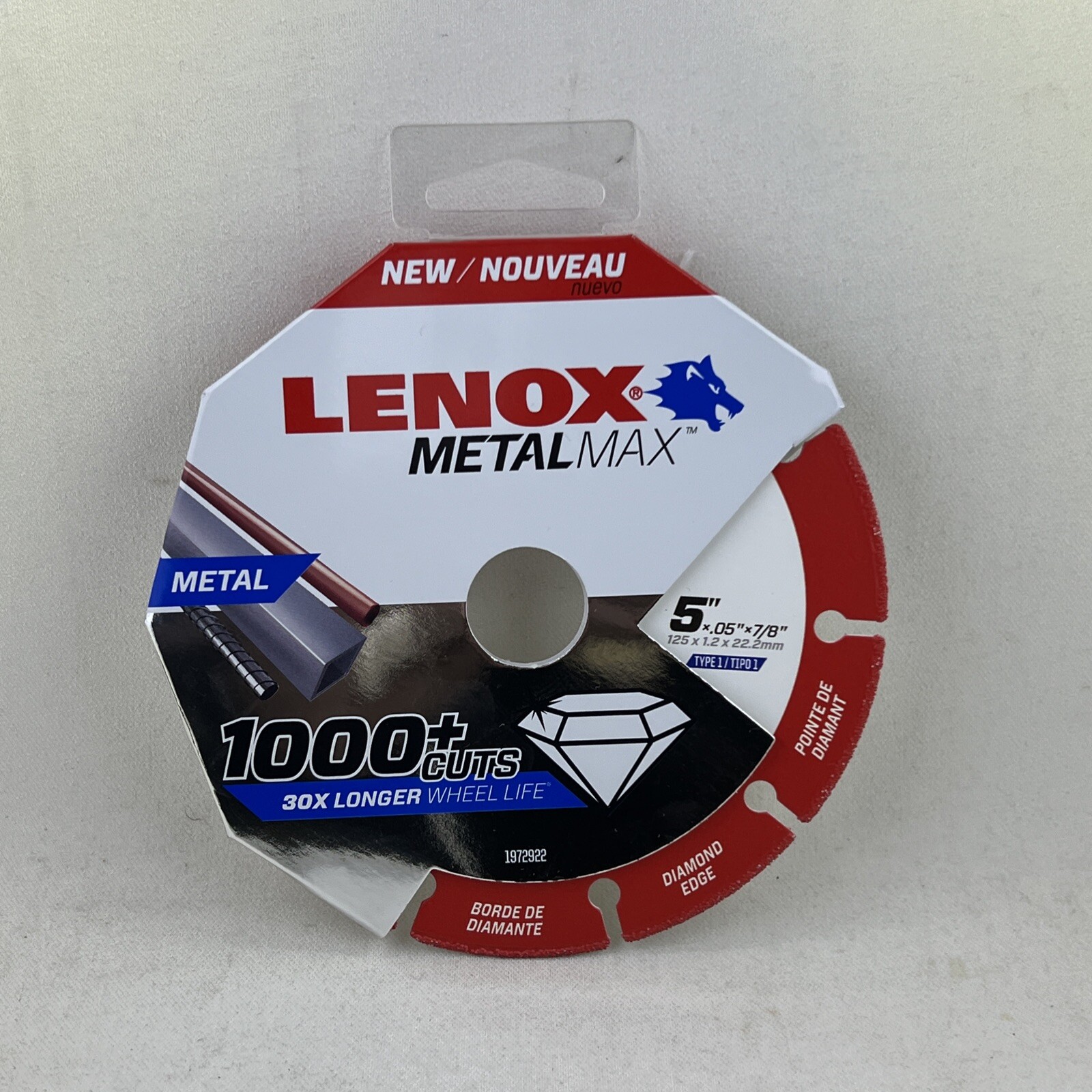 Lenox 1972922 5 Metalmax Cut Off Wheel 7/8 Arbor for sale online eBay