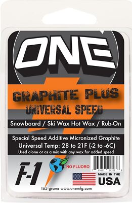 One MFG Graphite Plus Snowboard Wax - 165g