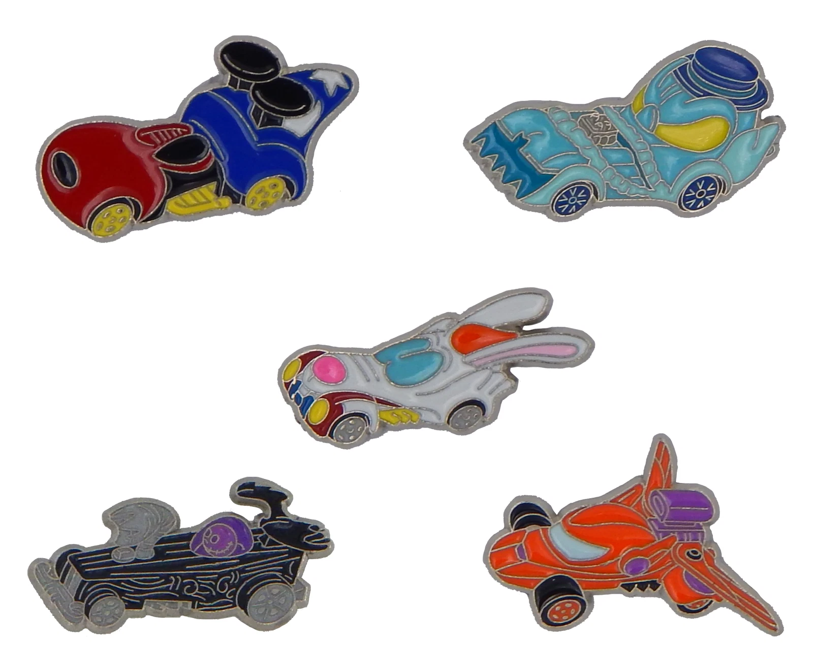 Racer Car Series 5 Pin Set Disney Park Trading Pins Vehicle Collection Brand New
