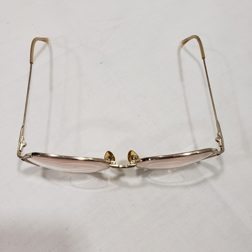 Vtg Welling Eyewear Eyeglasses Oversize Pink Tortoise Wire Frame 57-15-130 Italy - Picture 11 of 14